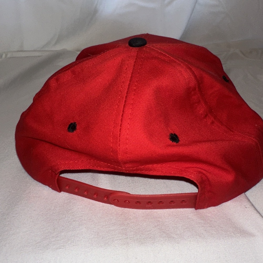 Vintage Firestone Farm Tires - Hat Cap - Red Black - Snapback - Picture 3 of 7